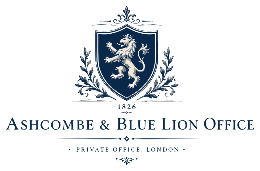Ashcombe and Blue Lion Office crest